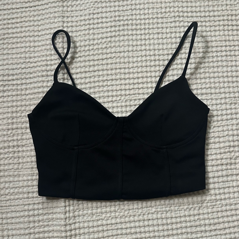H&M Black Bustier Top